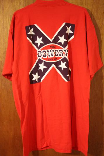 Vintage 90’s The Bowery Myrtle Beach SC Rebel Flag T-Shirt