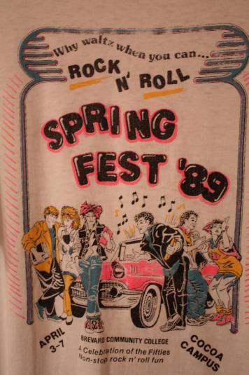 Vintage Spring Fest ’89 Florida Fifties Rock N Roll T-Shirt