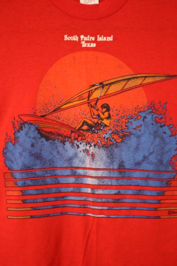Vintage 80’s Texas Padre Island Beachy Surf Tourist T-Shirt
