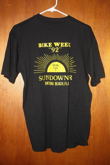 Vintage Sundowner Bike Week ’92 Strip Club T-Shirt