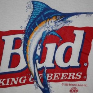 Vintage Early 90's Bud King of Beers Red Neck T-Shirt