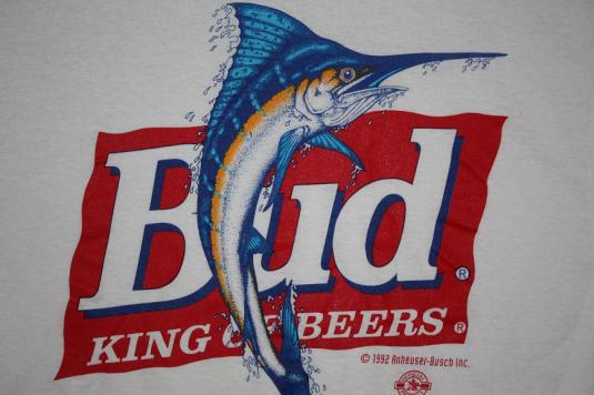 Vintage Early 90’s Bud King of Beers Red Neck T-Shirt