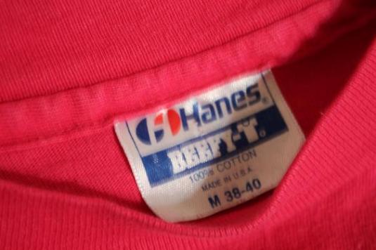 Blank Vintage 80’s Hanes Beefy-T T-Shirt Pink Fuschia Medium