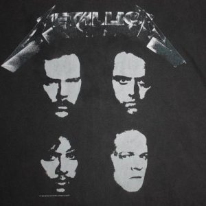 Vintage Metallica Thrash Metal Giant T-Shirt Black Album