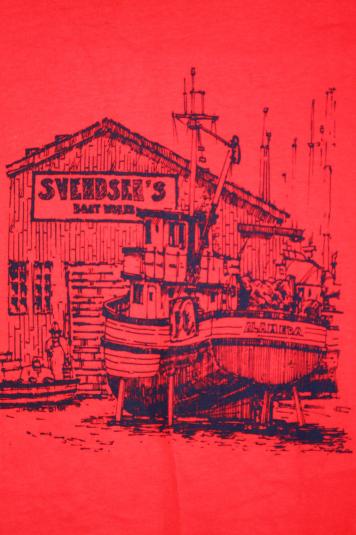 Vintage Svenden’s Boatworks Alameda Deadstock Ad T-shirt