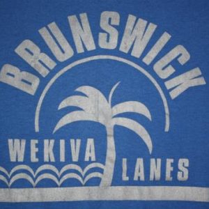 Vintage 80's Brunswick Wekiva Lanes T-shirt Screen Stars