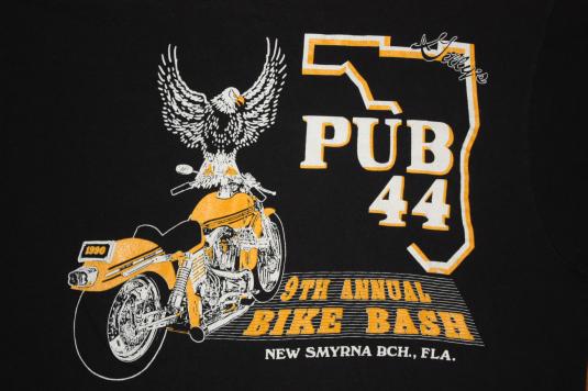 Vintage 90’s Pub 44 New Smyrna Beach 9th Bike Bash T-Shirt