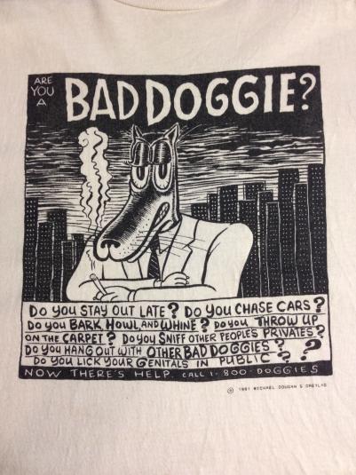 Bad Doggie cartoon shirt