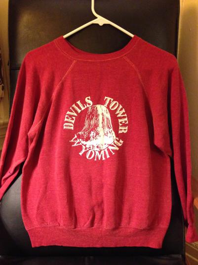Devils Tower Wyoming sweatshirt. Close Encounters crew gift?