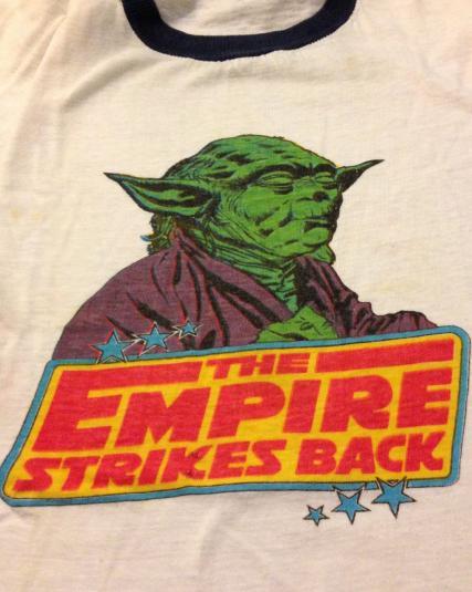 Vintage Empire Strikes Back bootleg Yoda t-shirt