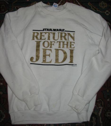 Return of the Jedi sweatshirt.