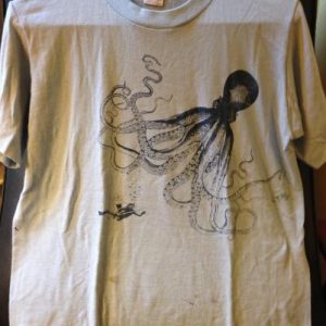 Cool 1980s Cephalopod/diver shirt