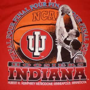 Vintage IU Hoosiers Indiana University Final Four T-Shirt