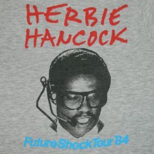 vintage HERBIE HANCOCK 1984 FUTURE SHOCK TOUR T-Shirt 80s