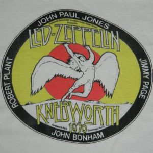 Vintage LED ZEPPELIN KNEBWORTH 1979 CONCERT T-Shirt 70s tour