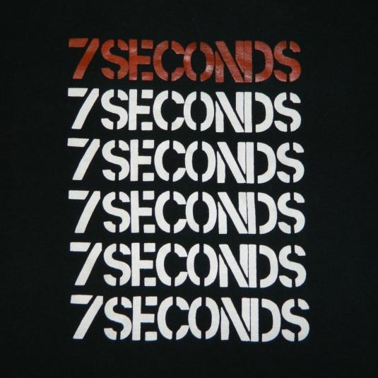 Vintage 7 SECONDS T-Shirt tour