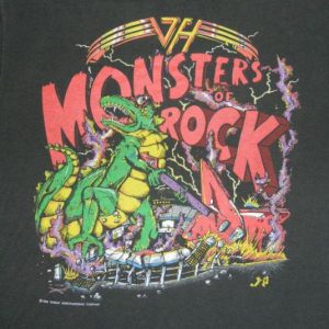 Vintage Monsters Of Rock Van Halen 1988 Tour T-shirt