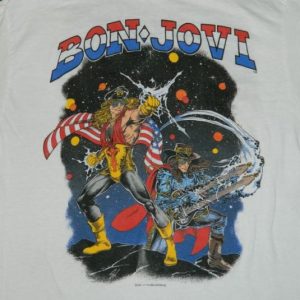 Vintage BON JOVI 1989 TOUR T-Shirt CAPTAIN KIDD