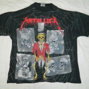 Vintage METALLICA 90S PUSHEAD 90S T-Shirt TOUR Ringmaster