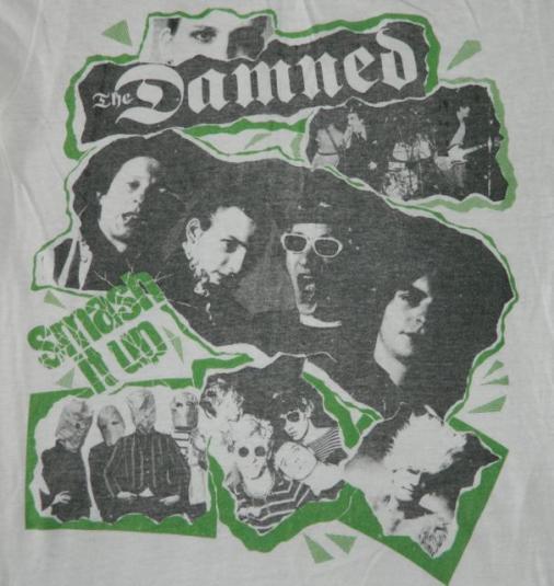 Vintage THE DAMNED 80S SMASH IT UP T-Shirt