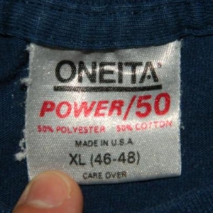 Vintage Oneita Power/50 T-Shirt Tags | Brand