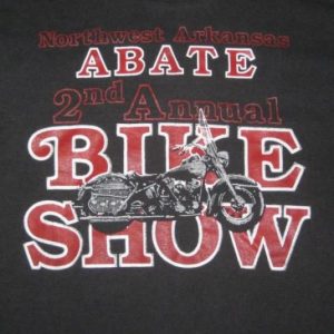 vintage ABATE 80S ARKANSAS BIKE SHOW T-Shirt Motorcycles
