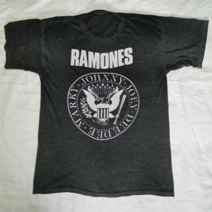 Vintage 80s RAMONES SOFT THIN + FADED T-Shirt punk