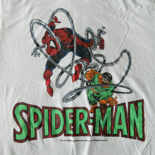Vintage SPIDER-MAN + DR OCTOPUS MARVEL COMICS T-SHIRT 80s