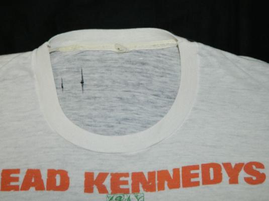 Vintage DEAD KENNEDYS 1981 In God We Trust T-Shirt Paper Thin