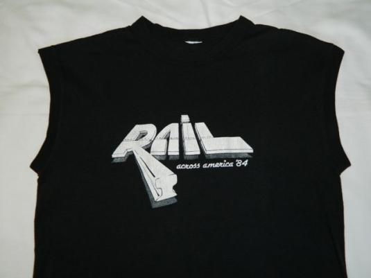 Vintage RAIL 1984 TOUR T-Shirt 80S SEATTLE BAND RARE!