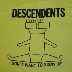 Vintage 80s DESCENDENTS I DON'T WANT TO GROW UP T-Shirt XL