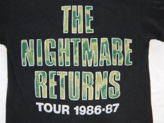 Vintage ALICE COOPER 1986 TOUR T-Shirt the nightmare returns