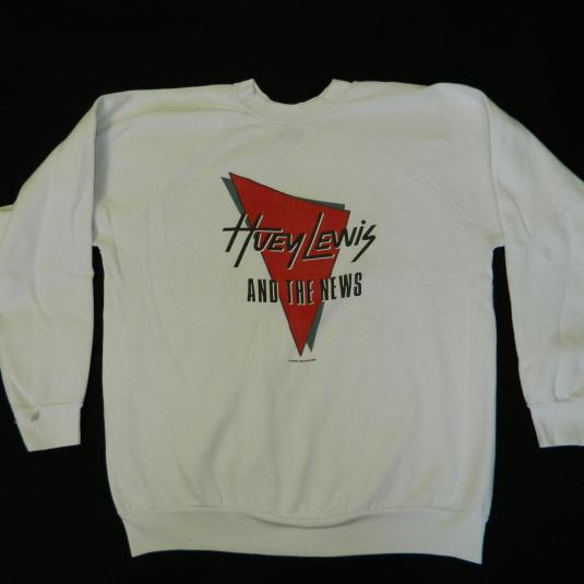 Vintage HUEY LEWIS AND THE NEWS 80S FORE! SWEATSHIRT t-shirt