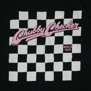Vintage CHUBBY CHECKER 80S TOUR T-Shirt muscle tee