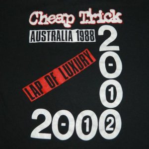 Vintage CHEAP TRICK AUSTRALIAN TOUR 1988 T-Shirt 80s