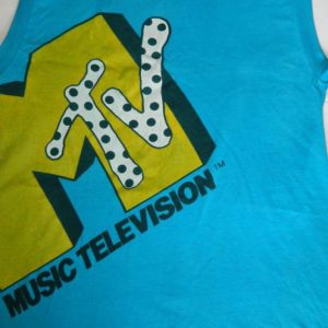 vintage MTV 80s MUSIC TELEVISION T-Shirt muscle tee