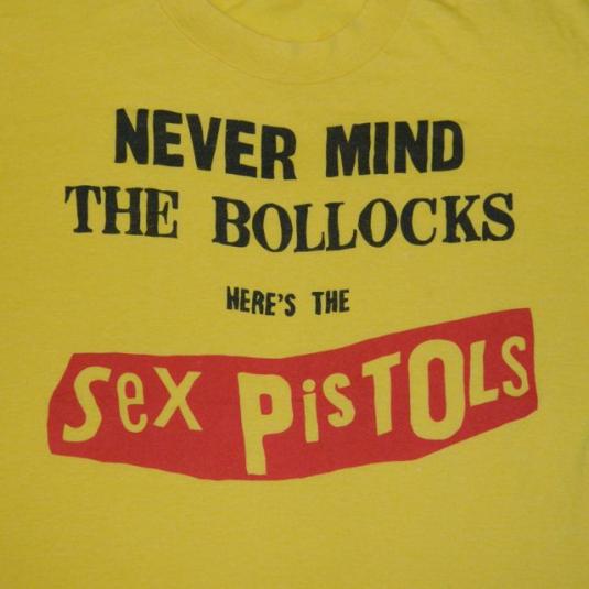 Vintage SEX PISTOLS NEVER MIND THE BOLLOCKS 80S T-Shirt