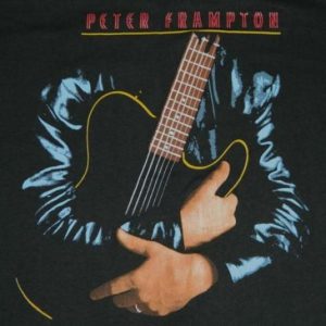 vintage PETER FRAMPTON 1986 TOUR T-Shirt concert 80s