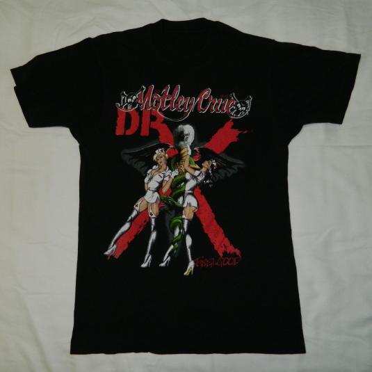 Vintage MOTLEY CRUE 1989 DR FEELGOOD TOUR T-Shirt NURSES
