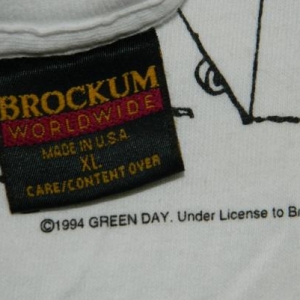Vintage GREEN DAY 1994 T-SHIRT TOUR CONCERT DOOKIE 90S