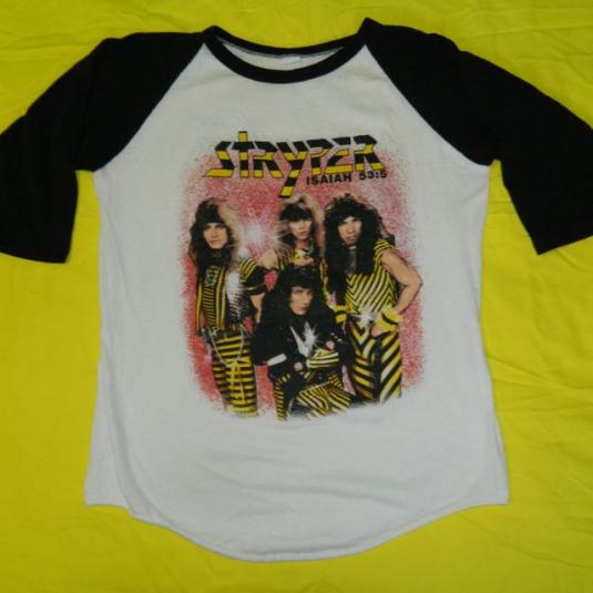 Vintage STRYPER 80S TOUR JERSEY T-Shirt concert 777