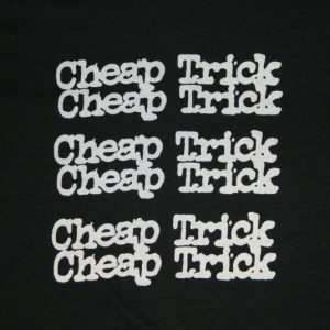 Vintage CHEAP TRICK CREW 1982 CONCERT T-Shirt TOUR 80S local
