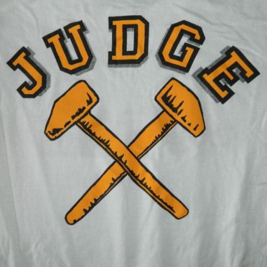 Vintage JUDGE 1989 T-SHIRT 80S OG SxE NYHC SCHISM GB YOT