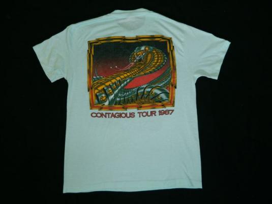 Vintage Y&T 1987 Contagious Tour T-Shirt 80s Concert | Defunkd 