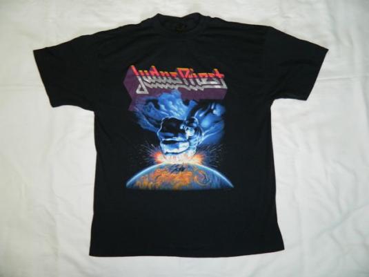 Vintage JUDAS PRIEST 1988 RAM IT DOWN SHOVE IT UP T-Shirt xl | Defunkd