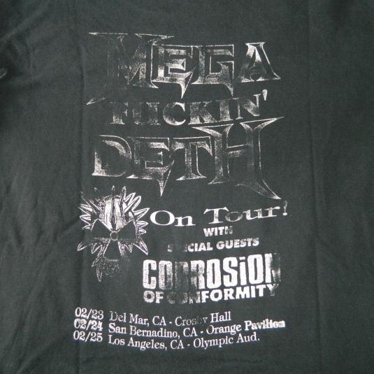 Vintage MEGADETH CORROSION OF CONFORMITY ’95 TOUR T-Shirt
