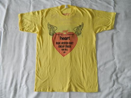 Vintage HEART + BLUE OYSTER CULT 1981 CONCERT T-Shirt 80s
