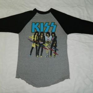 Vintage KISS 85-86 ASYLUM Tour Jersey T-Shirt 80s