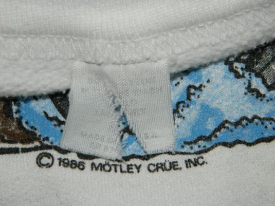 vintage MOTLEY CRUE SWEATSHIRT 1986 Allister fiend t-shirt