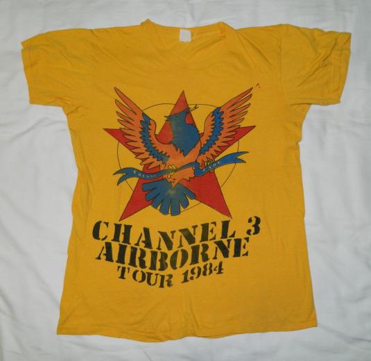 Vintage RARE! CHANNEL 3 1984 TOUR T-Shirt PUNK ROCK CH3